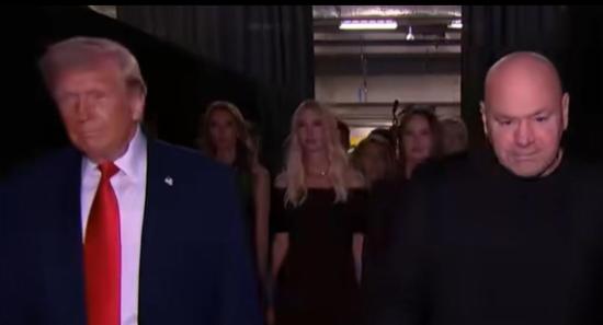 UFC 327 Miami Donald Trump Enters Kaseya Center